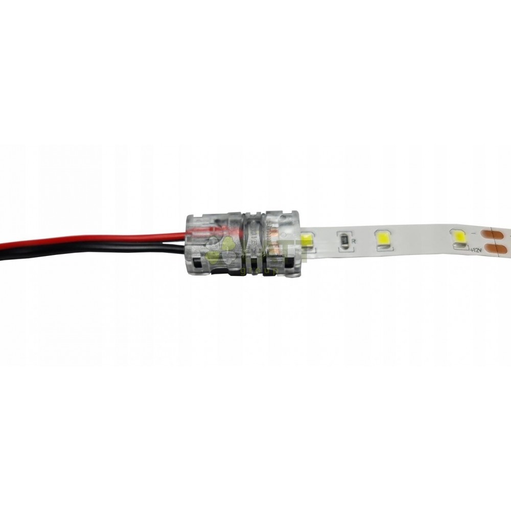BERGE Spojka pro LED pásky (kabel - pásek) 12mm RGBW FIX
