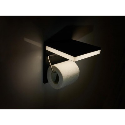 BERGE LED držák na toaletní papír s USB 5W - neutrální bílá