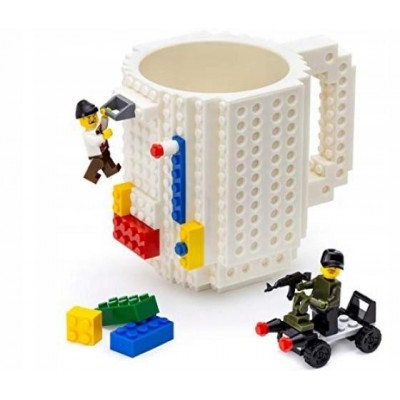 BERGE LEGO kreativní hrnek velký - 350 ml - bílý
