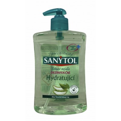 Sanytol dezinfekční hydratující mýdlo zelený čaj & aloe vera 500 ml