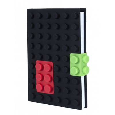 BERGE Kostkový zápisník v černé barvě