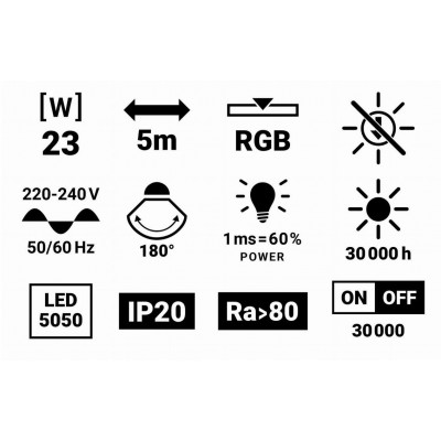 BERGE LED pásek RGB - Tuya Smart Home WiFi - 3m