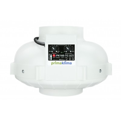 Ventilátor PRIMA KLIMA CTRL 160 - 800m3/h - Ø160mm - regulátor + termostat