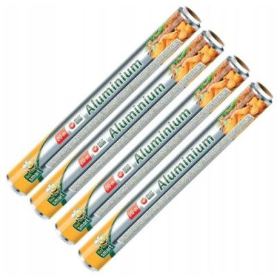 4x Potravinářská hliníková fólie, silná, gastronomická, 20 m x 29 cm