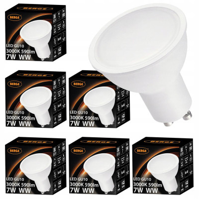 6x LED žárovka GU10 8W teplá bílá 3000K 720lm SMD 2835