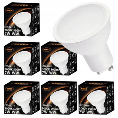 6x LED žárovka GU10 8W teplá bílá 3000K 720lm SMD 2835