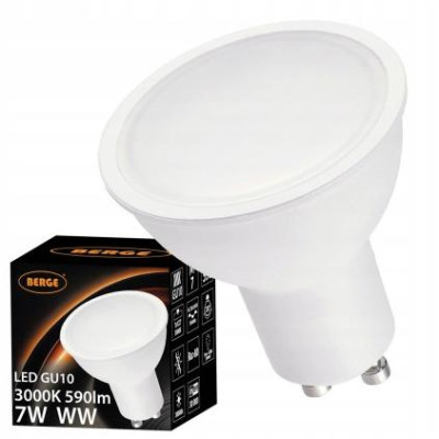LED žárovka GU10 8W WW teplá bílá 3000K 720lm Energeticky úsporná SMD 2835