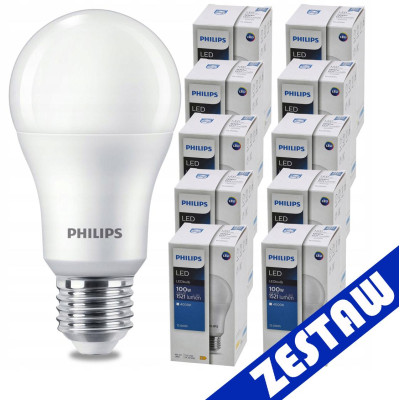 SADA 10 LED žárovek E27 A60 13W 1521lm LEDBulb 4000K