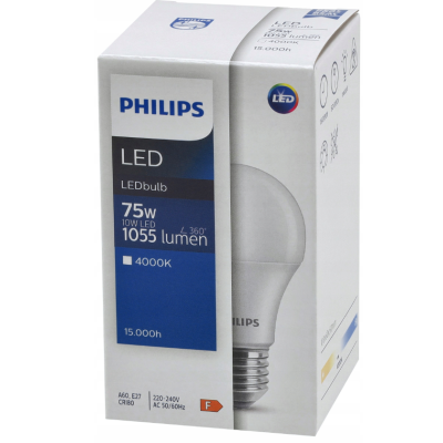 SADA 6 KS žárovek PHILIPS LED E27 10W , 75W 1055lm neutrální bílá 4000K LED žárovka