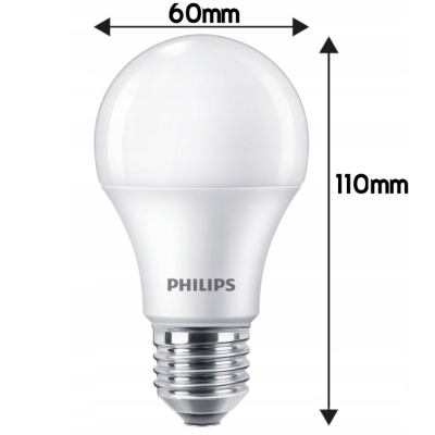 SADA 6 KS žárovek PHILIPS LED E27 10W , 75W 1055lm neutrální bílá 4000K LED žárovka