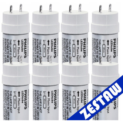SADA 8x Philips LED trubice 60cm 9W 900lm 4000K 20 000h T8 EcoFit