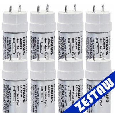 SADA 8x Philips LED trubice 60cm 9W 900lm 4000K 20 000h T8 EcoFit