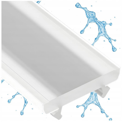 Difuzor pro LED profil LUMINES TERRA waterproof pc milky 2m cover