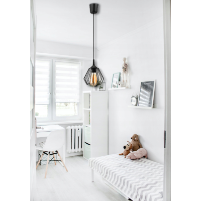 Stropní závěsná svítidla LED lustr E27 nastavitelná 0-100cm hliníkové stínidlo