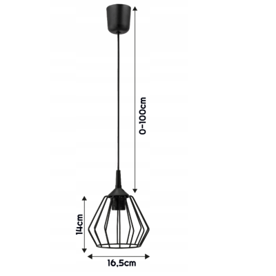 Stropní závěsná svítidla LED lustr E27 nastavitelná 0-100cm hliníkové stínidlo