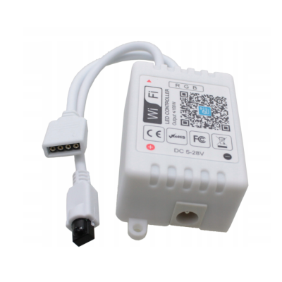 ECO LIGHT Dálkové ovládání + kontroller RGB LED - WiFi - IR24 - 8A - 96W - Alexa