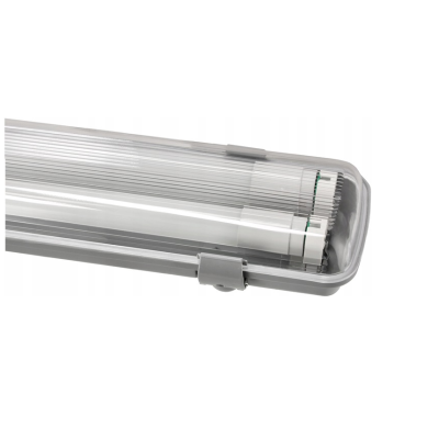 Hermetické svítidlo 120cm lampa + 2x LED trubice voděodolné 6000k studená teplota