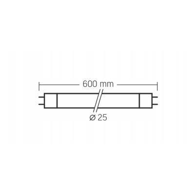 VIDEX LED trubice T8 - 60cm - 10W - studená bílá