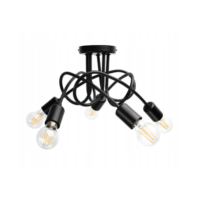 BERGE LED závěsná lampa LOFT - 5xE27