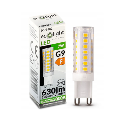 ECO LIGHT LED žárovka - G9 - 7W - studená bílá
