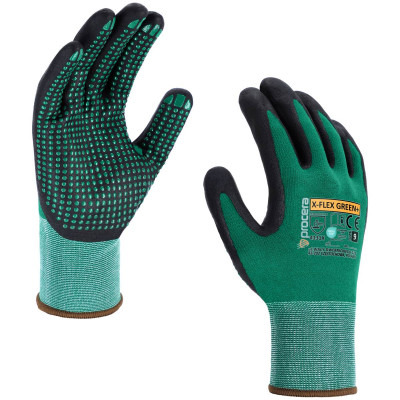 Ochranné rukavice Procera X-FLEX GREEN