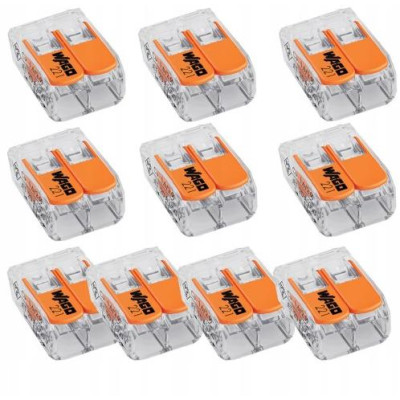 10x rychlospojka wago 2x0,2-4 mm2