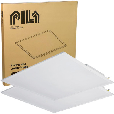 2x LED stropní panel 60x60cm 40W 4000lm - neutrální bílá