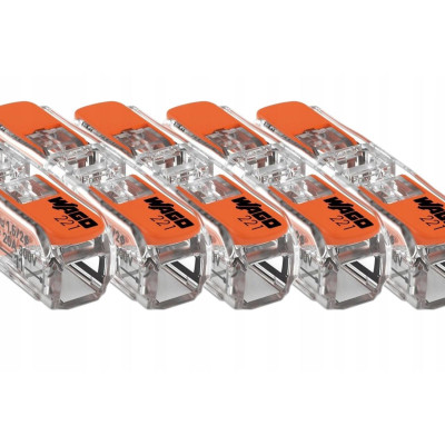 5x wago konektor 1x0,2-4 mm2 kompaktní 221-2411