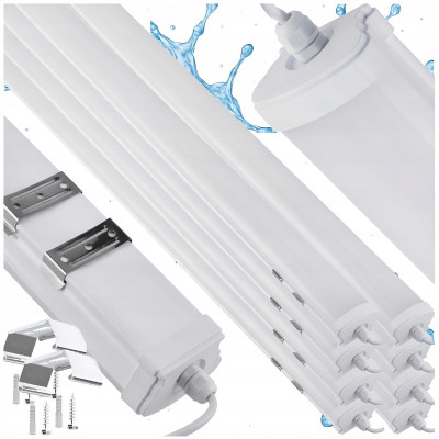 8x LED stropní svítidlo 70W 150cm 7000lm 230v