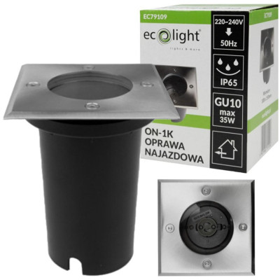 2x LED zahradní vestavná lampa GU10 230v do betonových kostek