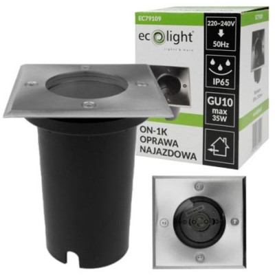 2x LED zahradní vestavná lampa GU10 230v do betonových kostek