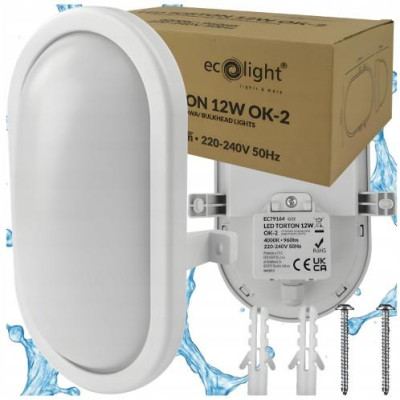 LED svítidlo do garáže, dílny, sklepa, 12W, neutrální, ip54