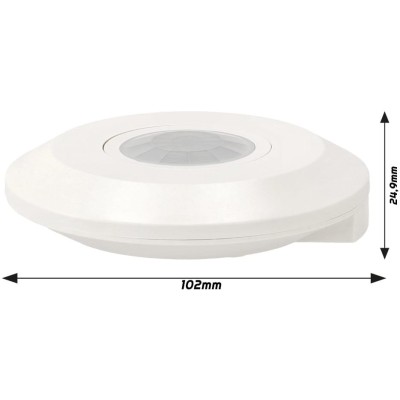 ORNO Mikrovlnný infračervený detektor pohybu - 800W - IP20