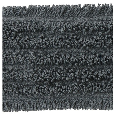 Mop z mikrovlákna STANDARD, suchý zip, 47 cm, šedý