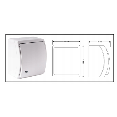 VIPLAST Jednoduchý vypínač 230V