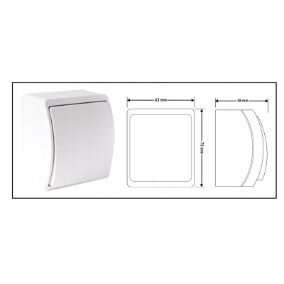 VIPLAST Jednopólový spínač světla 230V