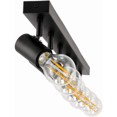 BERGE Stropní svítidlo VIKI 6x E27 černé