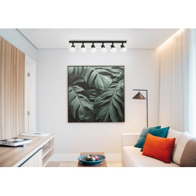 BERGE Stropní svítidlo VIKI 6x E27 černé