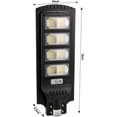 BERGE Solární pouliční LED lampa MARAKESZ - 120W - PIR