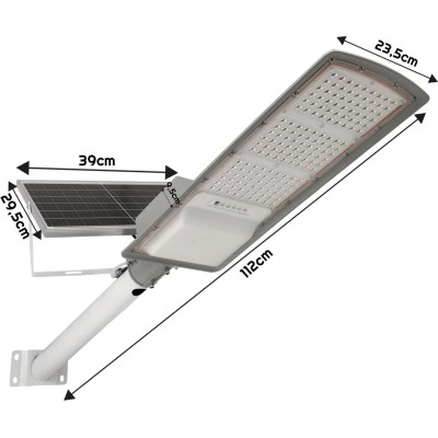 BERGE LED solární pouliční lampa 180W MOMBASA