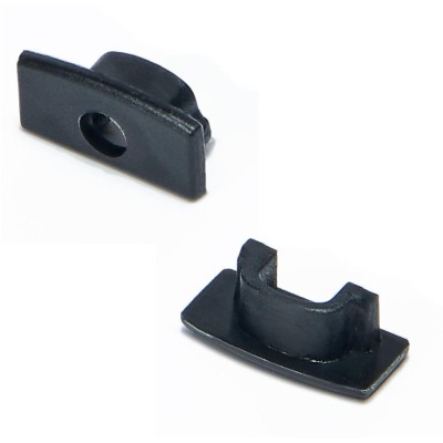 BERGE Koncové krytky profilů BRG-24 2 ks černé