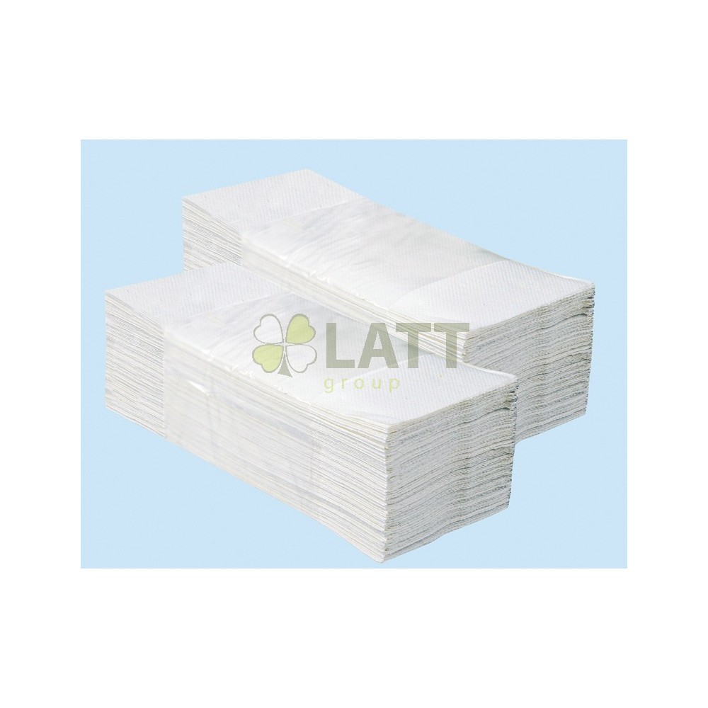 Jednotlivé papírové ručníky IDEAL 3200 ks - 100% celuloza, 2 vrstvé, skládané