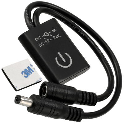 BERGE Infračervený spínač pohybového senzoru 12~24V 5A černý