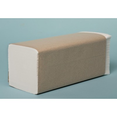 Papírový ručník skládaný 2vrstvy, 25x21,3000ks