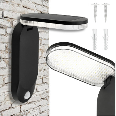 BERGE Solární lampa s pohybovým senzorem IP65