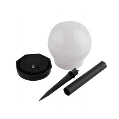 BERGE 4x Venkovní LED solární lampa WHITE BALL