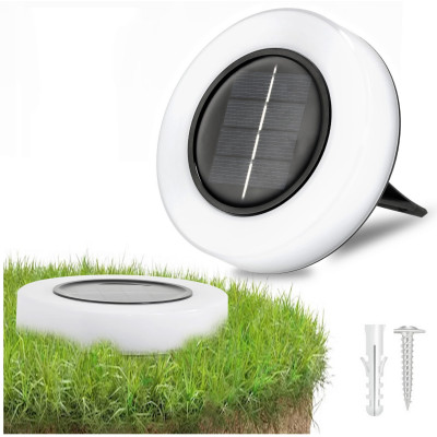 BERGE LED solární zahradní lampa - IP44 - bílá