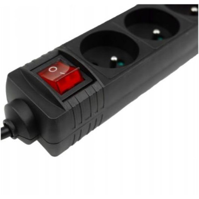 ECO LIGHT Prodlužovací napájecí proužek 3 zásuvky 1,5m 3000W 13A S vypínačem