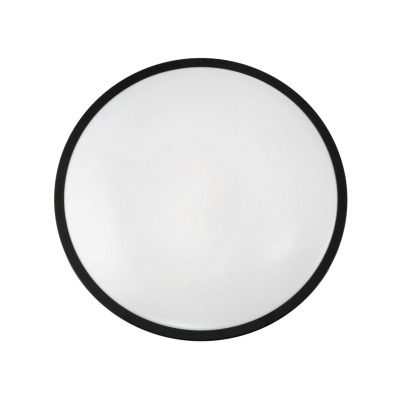 BERGE Přisazený LED stropní panel 12W 860lm Kulatý černý NW