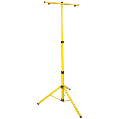 BERGE Stativ na reflektor dvojitý - žlutý - 140cm